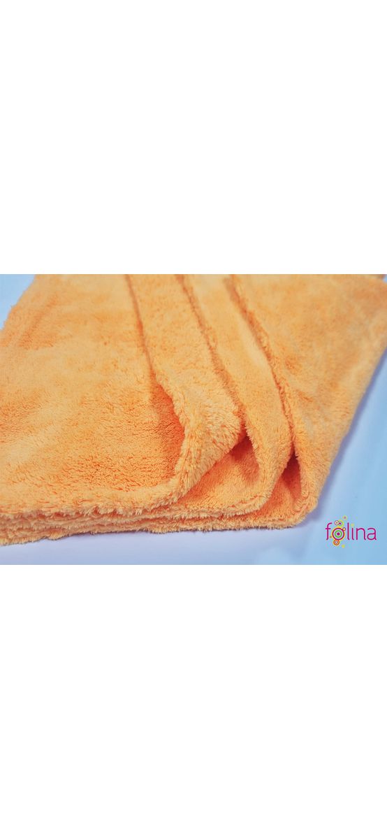 Set 3 lavete microfibră pentru praf, Folina LVT57 portocalii, 40x40 cm