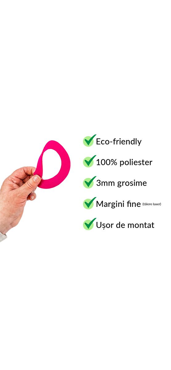 Litere sau cifre personalizate din fetru (până la 6 litere/cifre), pâslă colorată, 13 culori disponibile, grosime de 3 mm