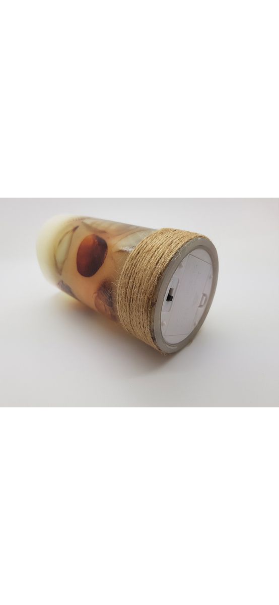 Lumânare decorativă LED Scoici bej