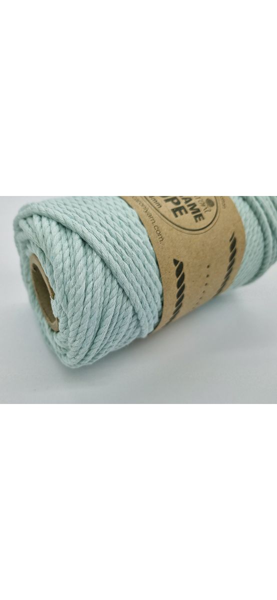 Macrame Rope, fire răsucite de 4 mm, vernil