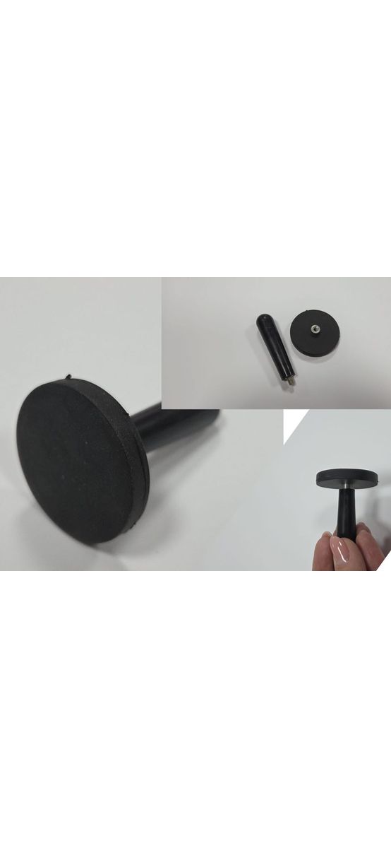 Racletă magnetică cu pâslă și 2 magneți fixare folie - set aplicare folie auto