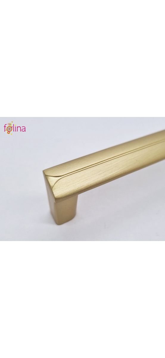 Mâner mobilă metalic, auriu mat, 128 mm distanţa dintre punctele de fixare