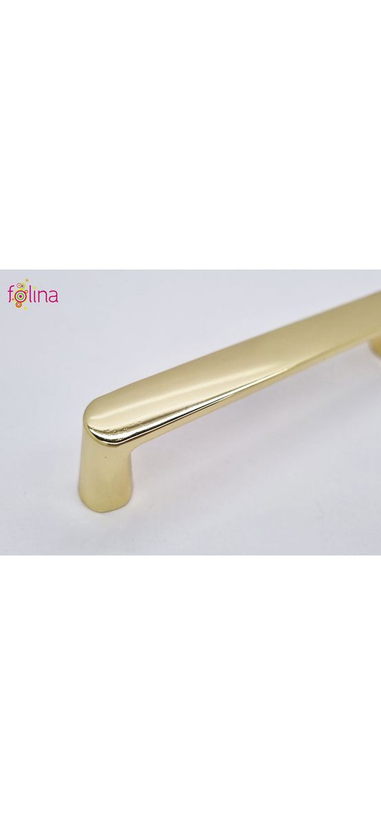 Mâner mobilă metalic, auriu lucios, 128 mm distanţa dintre punctele de fixare