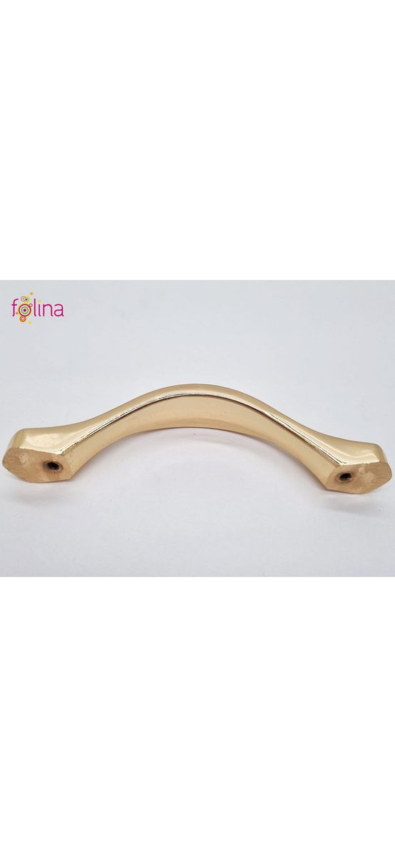 Mâner mobilă metalic, auriu cu model bej, de 96 mm distanţa dintre punctele de prindere