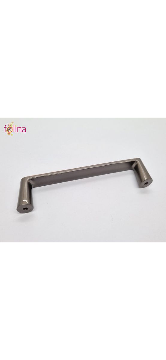 Mâner mobilă metalic, gri lucios cu detalii aurii, 128 mm distanţa dintre punctele de fixare