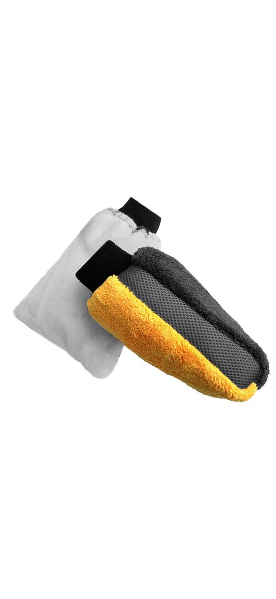 Mănușă din microfibră cu două fețe, ideală pentru spălare auto