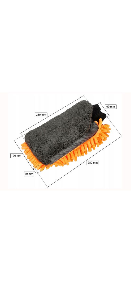 Mănușă microfibră tip șenilă, Large Size, folosită la spălare auto, model LUM23