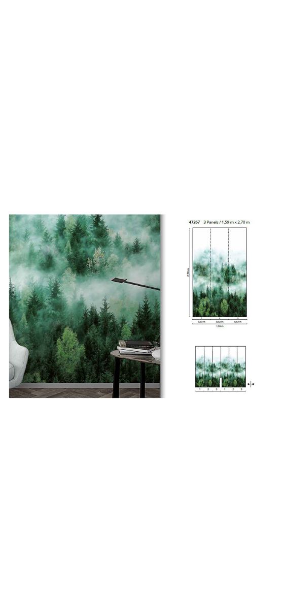 Fototapet peisaj pădure Nature, Marburg 47267, pe suport vlies, 159x270 cm