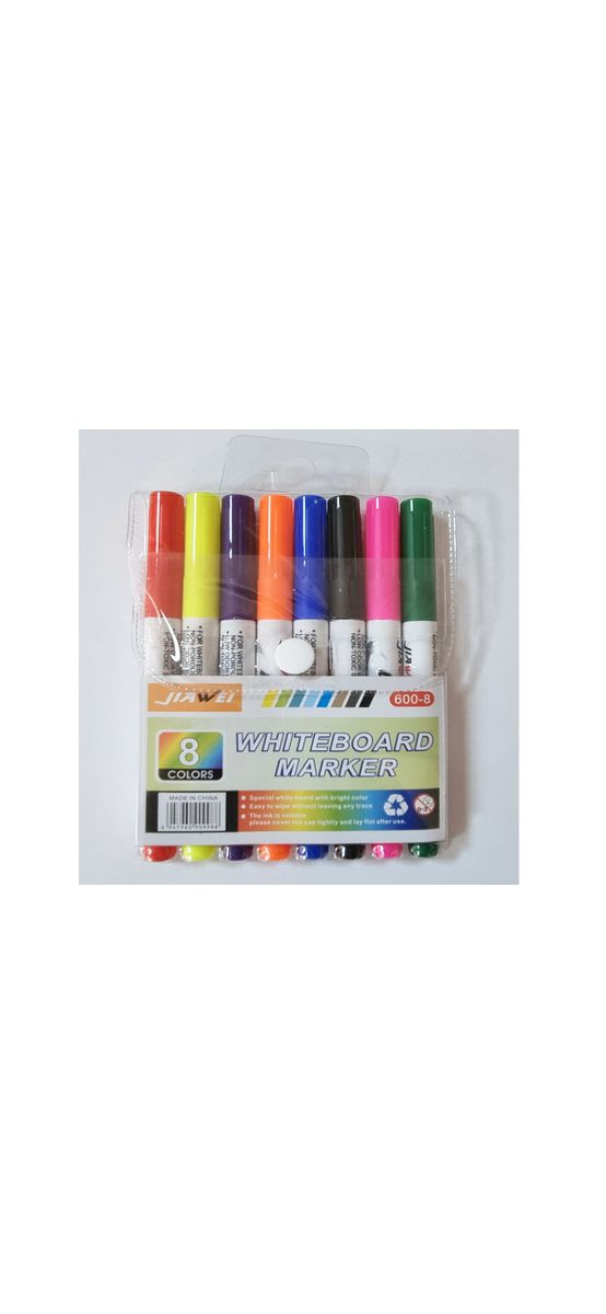 Set 8 markere colorate pentru whiteboard