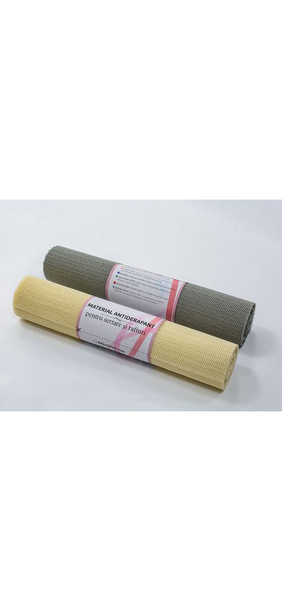 Material protecţie antialunecare crem, Folina 8600, pentru sertare si rafturi, rolă de 60 cm x 5 metri