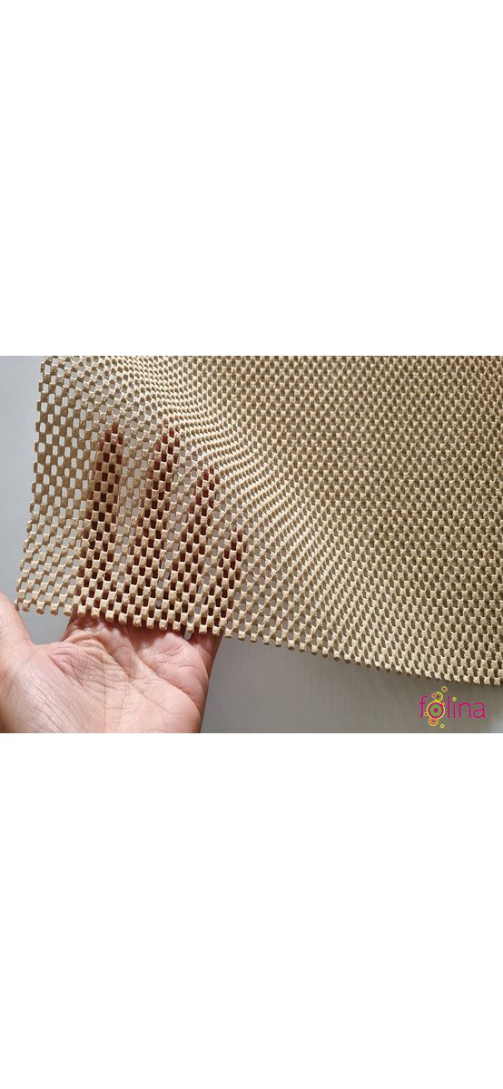 Material antiderapant bej, pentru sertare si rafturi, rola de 60 cm x 4 metri