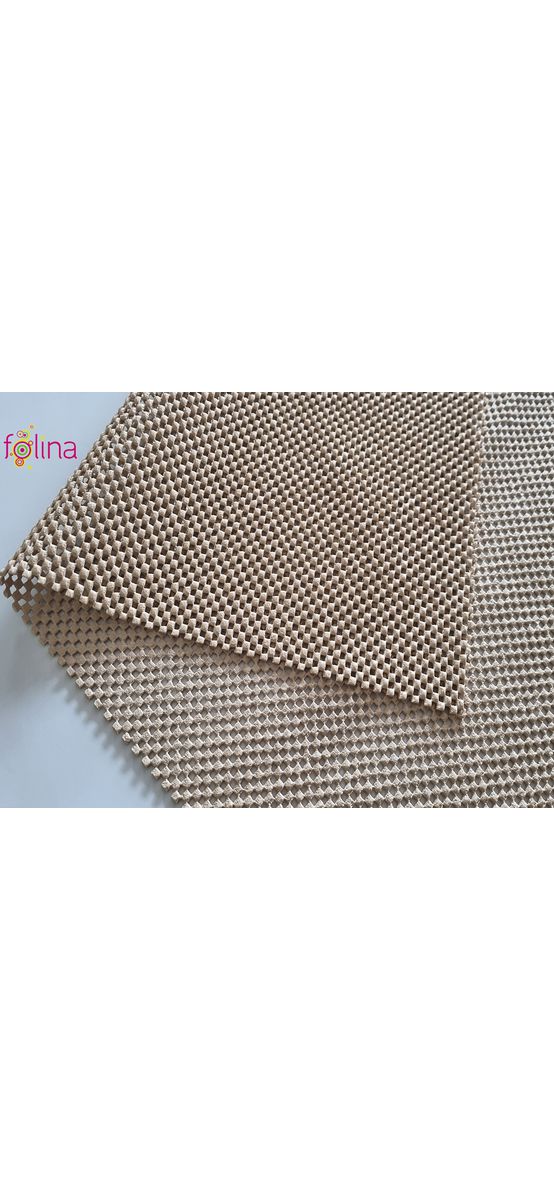 Material antiderapant bej, pentru sertare si rafturi, rola de 60 cm x 4 metri
