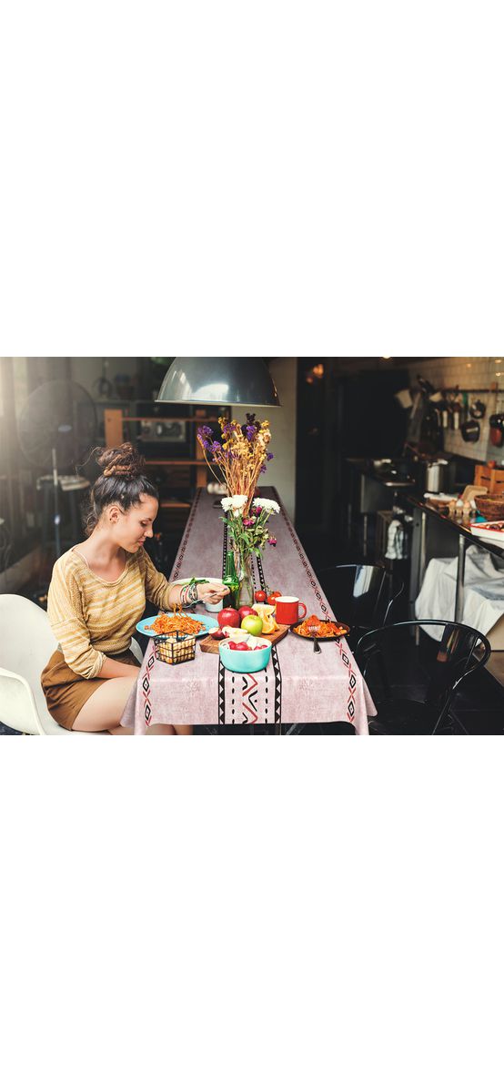 Faţă de masă impermeabilă Arona, d-c-fix, cu model rustic tradiţional, 140 cm lăţime