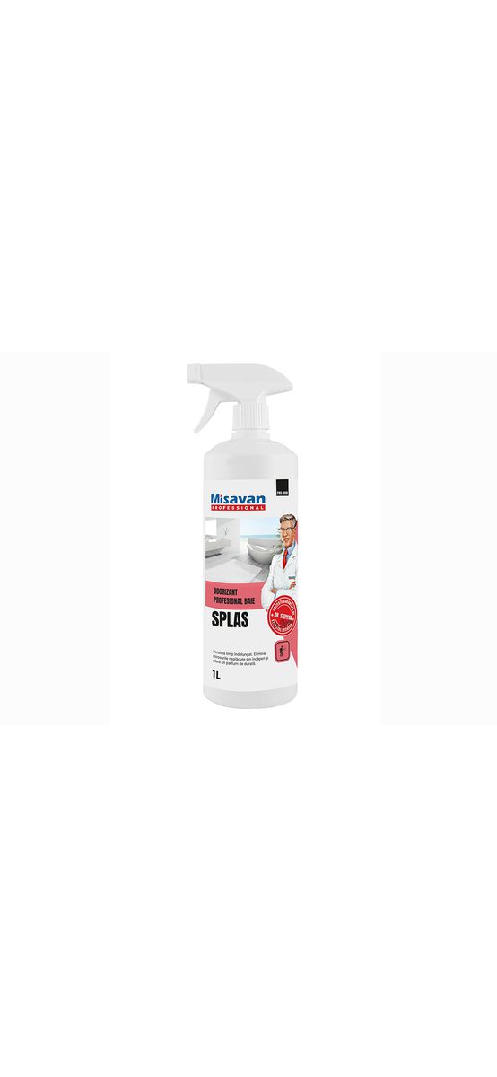 Set Misavan Dr. Stephan odorizant profesional Tropical 0,75L, Dr Stephan odorizant profesional baie Splas 1L și mănușă din microfibră utilizări multiple