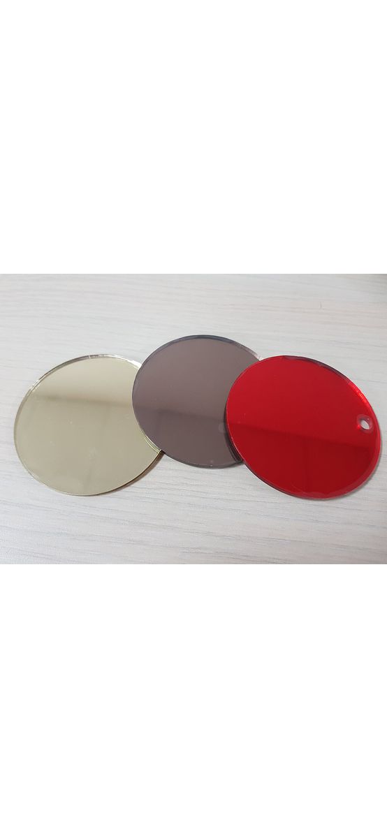 Decoraţiune perete Evora, din oglindă acrilică bronz, aurie şi roşie, design modern