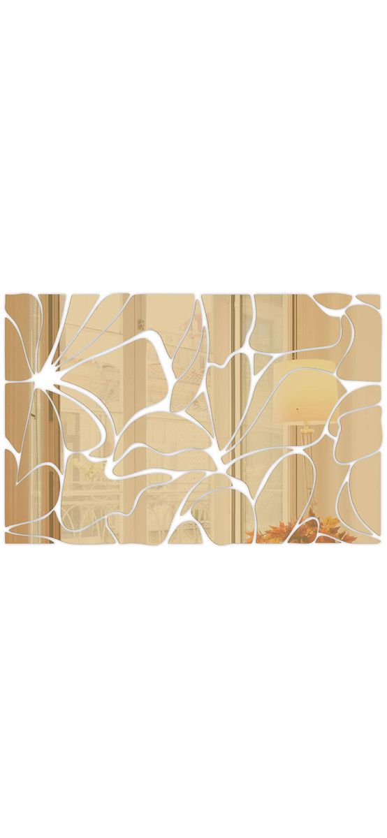 Oglindă decorativă Zora, Folina, culoare aurie, dimensiune oglindă 120x80 cm