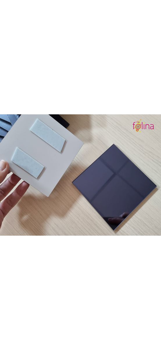 Set 12 stickere oglindă Pătrat, decoraţiune perete din oglindă acrilică gri