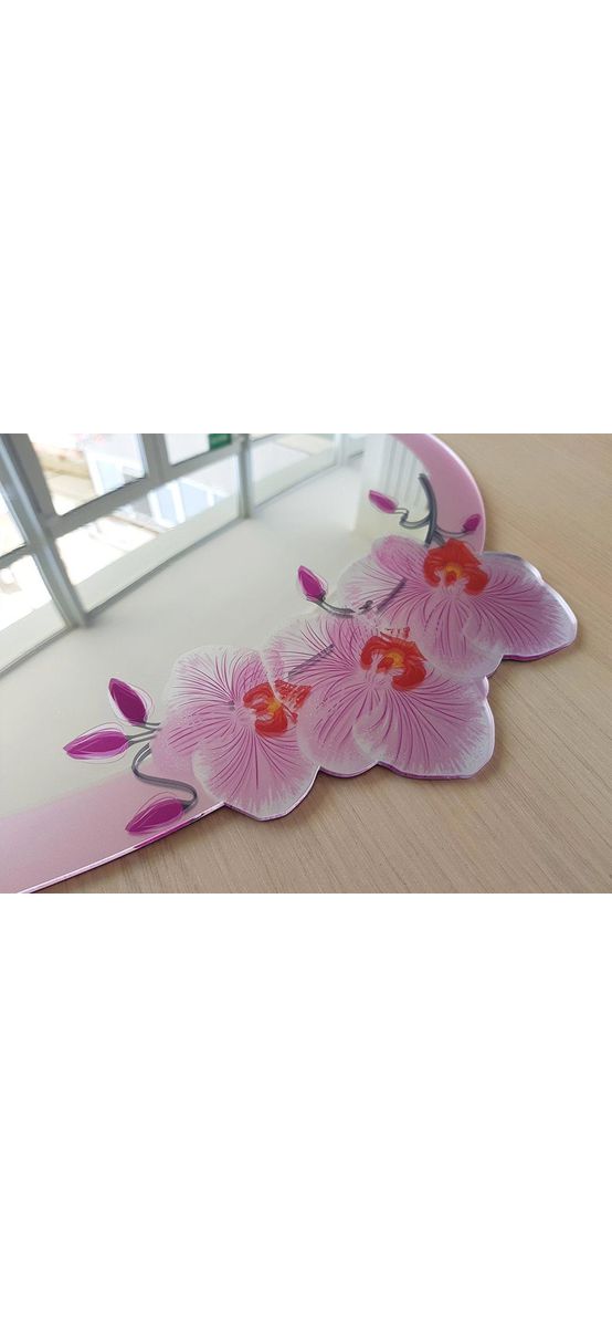Oglindă decorativă Orhidee, Folina, oglindă acrilică, 50 cm