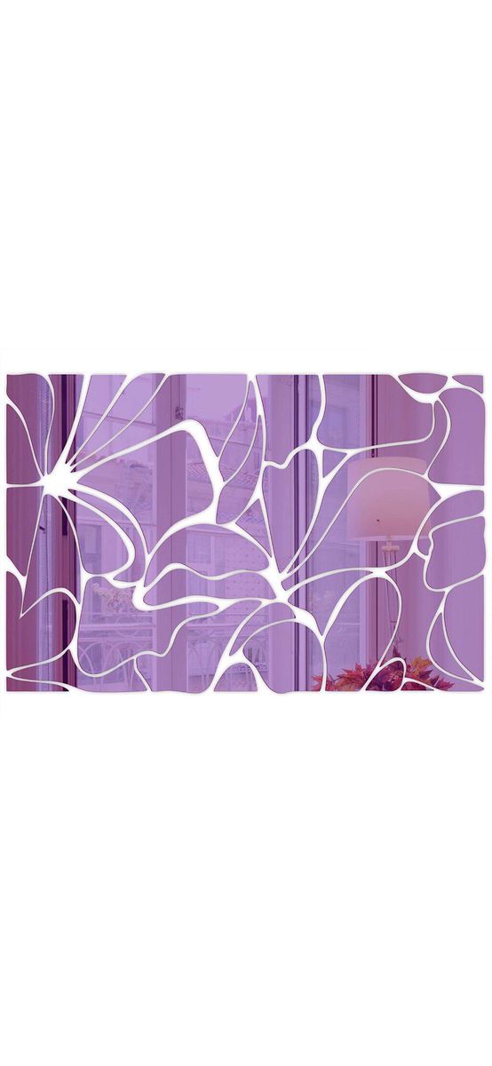 Oglindă decorativă Zora, Folina, culoare mov, dimensiune oglindă 120x80 cm