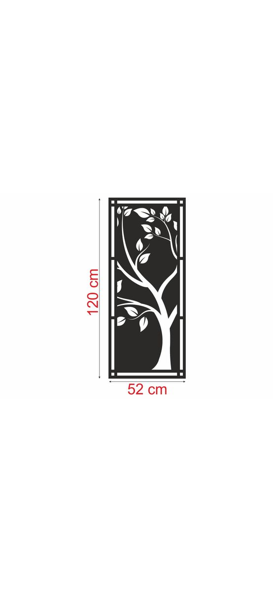 Oglindă decorativă Tree, Folina, culoare argintiu
