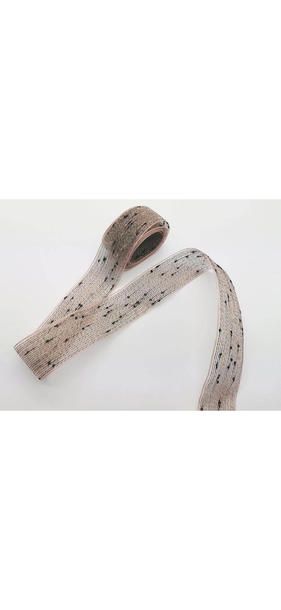 Panglică decorativă, Folina, roz pal, transparentă, 4 cmx10 metri