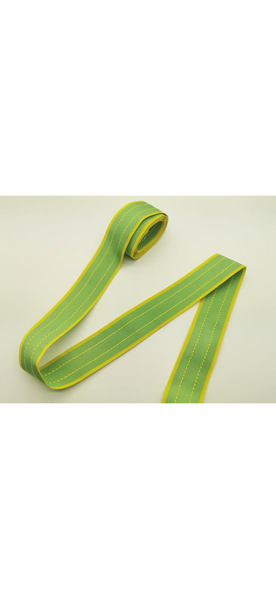Panglică decorativă verde deschis, Folina, material textil, 4 cmx10 metri