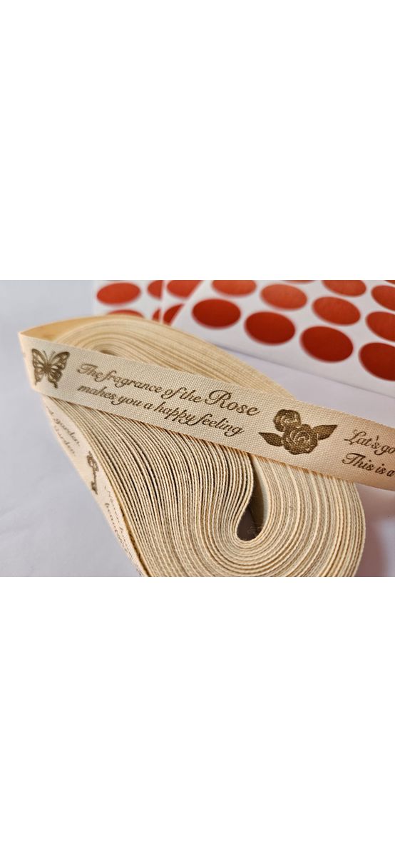 Buline autoadezive roşu cărămiziu metalic, 2 washi tape şi panglică textilă pentru ambalaj cadou, crafturi şi artizanat
