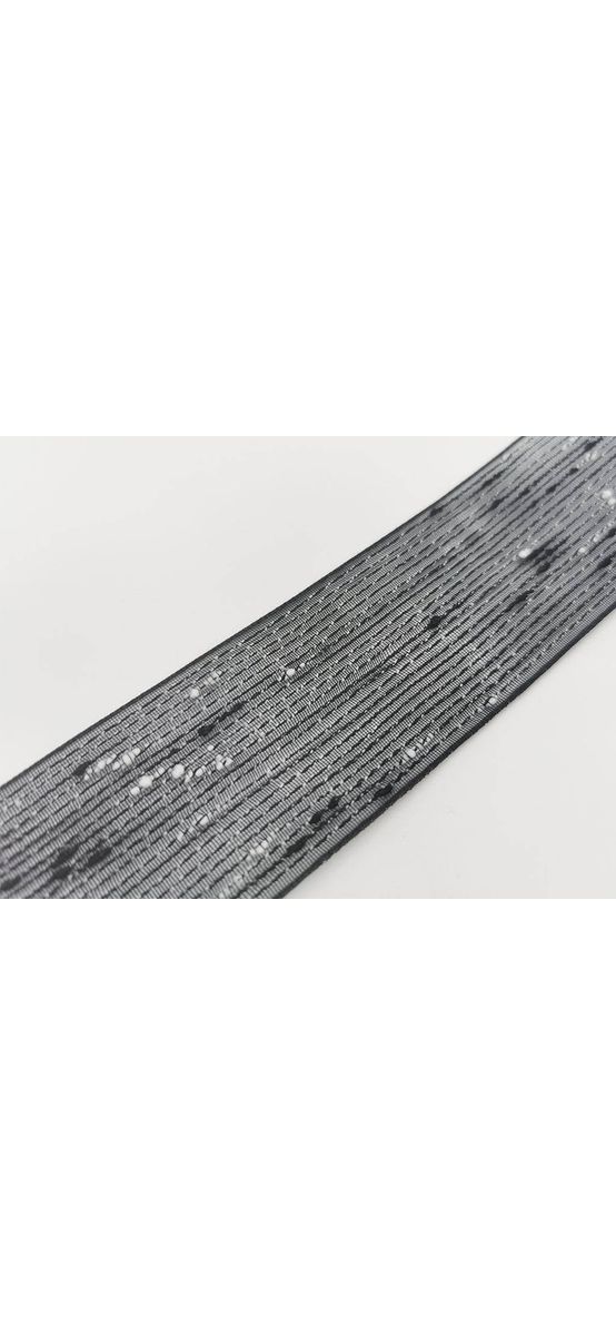 Panglică decorativă, Folina, neagră, transparentă, 4 cmx10 metri