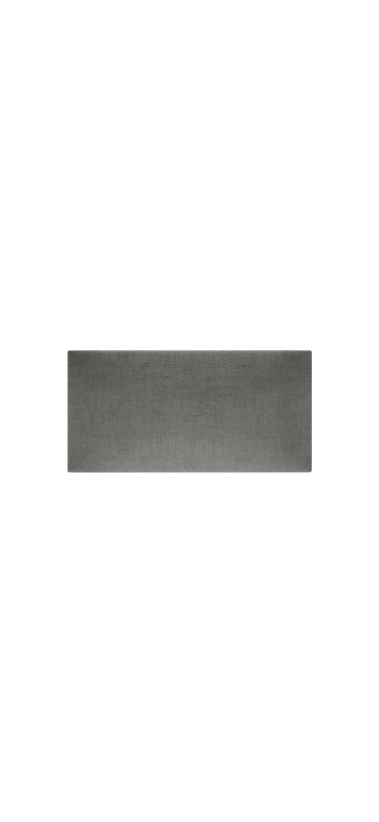 Set 7 panouri decorative tapiţate gri, Mollis K11, formă dreptunghiulară, 30x60cm, cu bandă dublu-adezivă inclusă