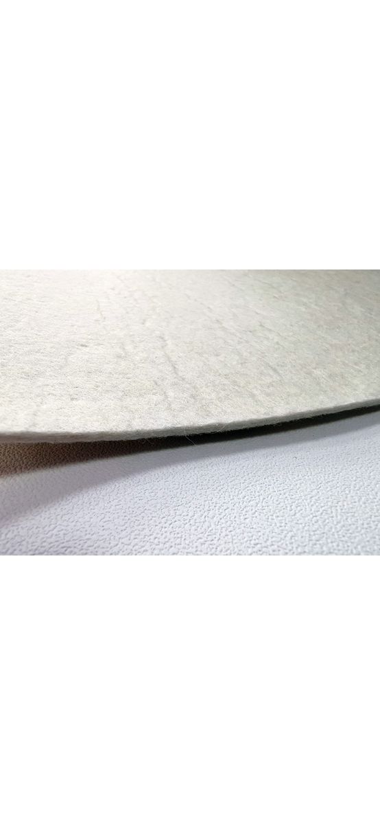 Fetru la metru, pâslă albă, optic white, cu grosime de 3 mm, 100 cm lățime