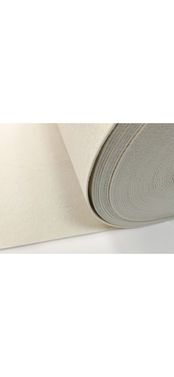 Fetru la metru, pâslă albă, optic white, cu grosime de 3 mm, 100 cm lățime