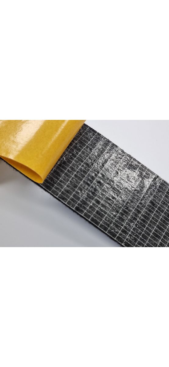 Pâslă autoadezivă, fetru autoadeziv, culoare neagră, pentru protecție suprafețe, rolă de 50x100 cm