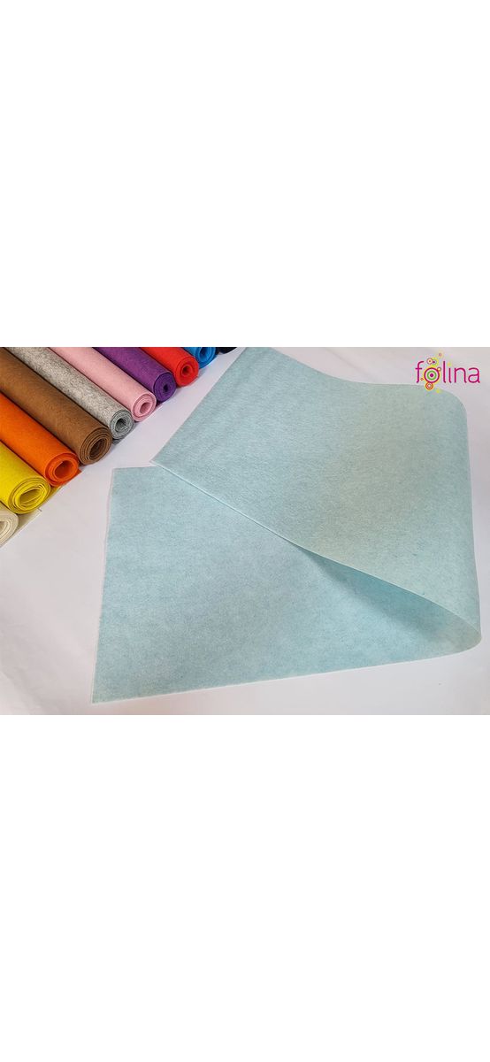 Set 13 role pâslă colorată, 1 mm grosime, pentru artizanat şi crafturi, role de 30x100cm