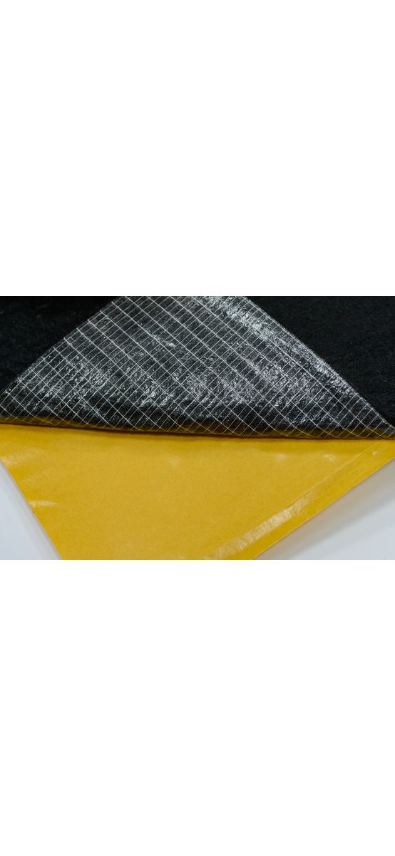 Pâslă autoadezivă neagră, pentru protecție suprafețe, rolă de 20x800 cm