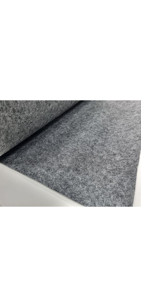 Fetru la metru, pâslă gri cu grosime de 3 mm, 100 cm lățime