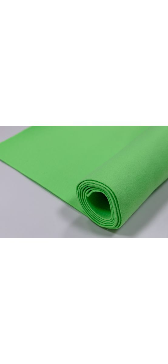 Fetru la metru, pâslă verde, cu grosime de 3 mm, lățime 90cm - produs 100% din materiale reciclate