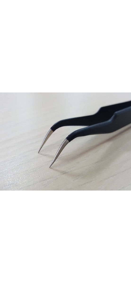 Pensetă curbată Vetus, Folina, accesoriu pentru proiecte handmade, pensetă cu vârf antimagnetic