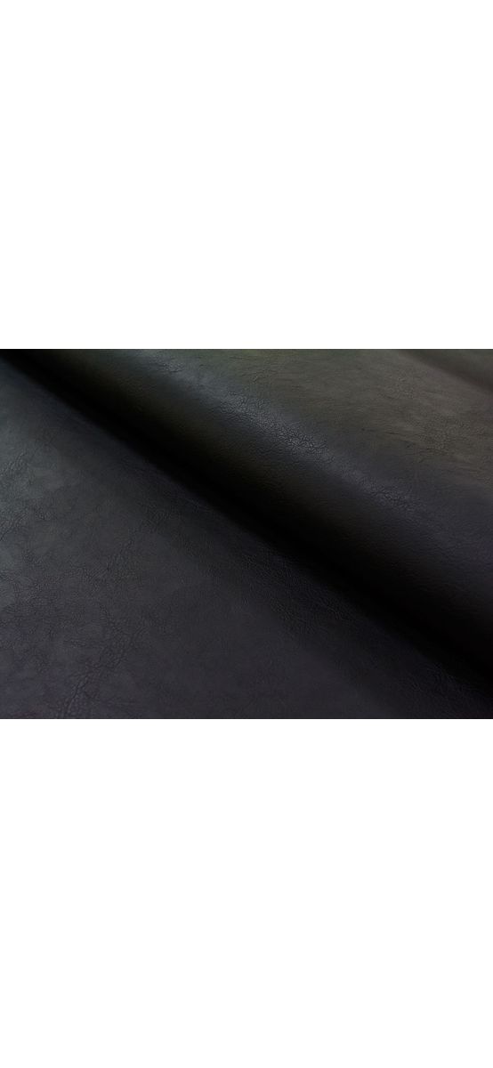 Piele artificială neagră, aspect natural, grosime 0,6 mm, fără adeziv, lățime 140 cm