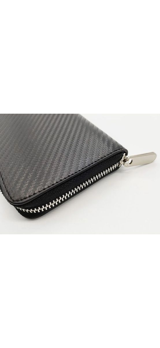 Piele artificială neagră embosată tip carbon 3D pe suport textil din microfibră, fară adeziv, 138 cm lațime