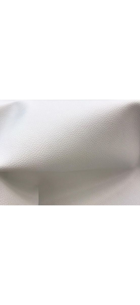 Piele ecologică albă cu aspect natural, moale și flexibilă, fără adeziv, grosime 0,8 mm, lățime 140 cm