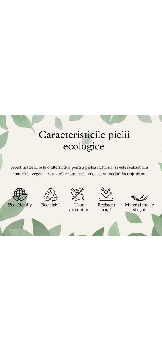 Piele ecologică autoadezivă neagră, aspect natural, moale și flexibilă, grosime 0,8 mm, lățime 140 cm