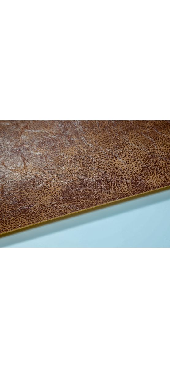 Piele ecologică autoadezivă culoare maro, aspect natural, moale și flexibilă, grosime 0,8 mm, lățime 139 cm