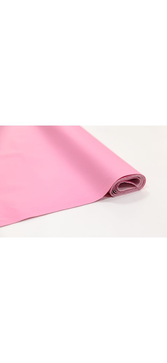 Piele ecologică culoare roz bombon cu aspect natural, moale și flexibilă, fără adeziv, grosime 0,8 mm, lățime 140 cm