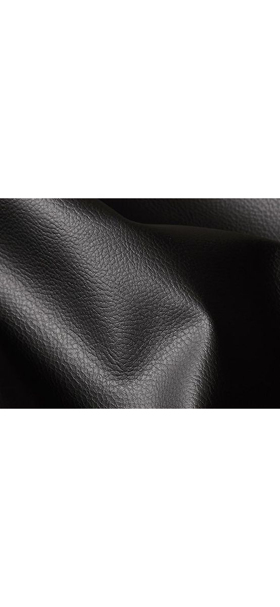 Piele ecologică neagră cu aspect natural, moale și flexibilă, fără adeziv, grosime 0,8 mm, lățime 140 cm
