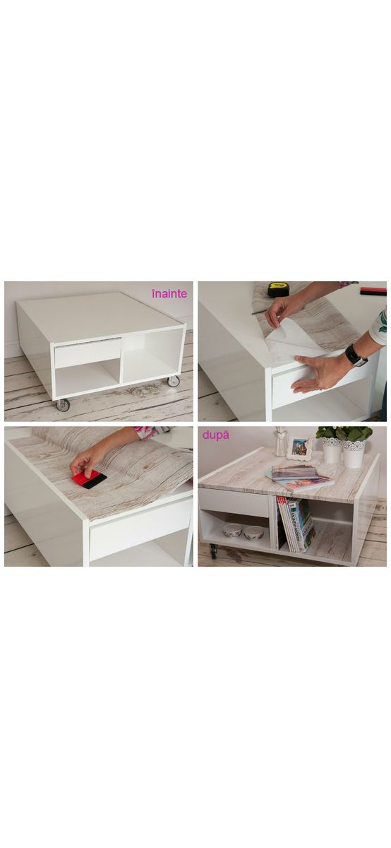 Autocolant mobilă Pino Aurelio, d-c-fix, lemn vintage, rolă de 90 x 210 cm, racletă de aplicare și cutter incluse