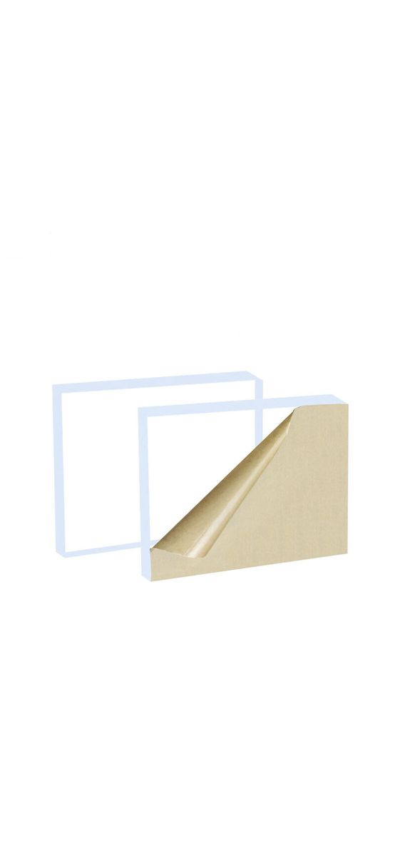 Placă acril transparent lucios, plexiglas de 3mm grosime, 80x80 cm