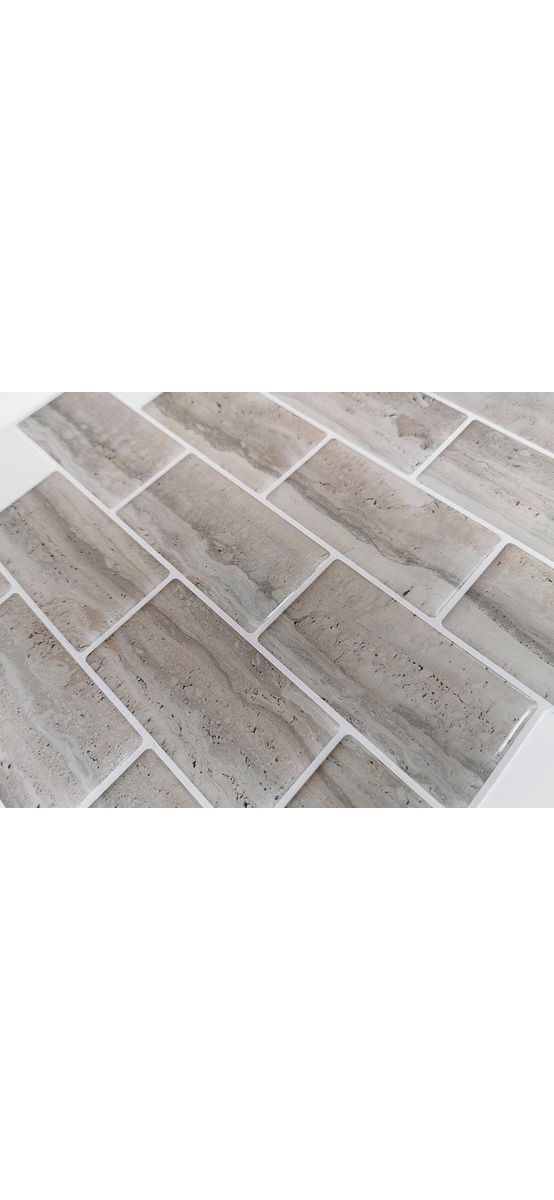 Faianţă autoadezivă 3D Smart Tiles, Folina, Stone gri - set 10 bucăţi