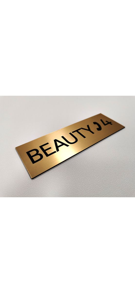 Plăcuță personalizată gravată pentru birouri, spații comerciale, firme și instituții, 15x5 cm