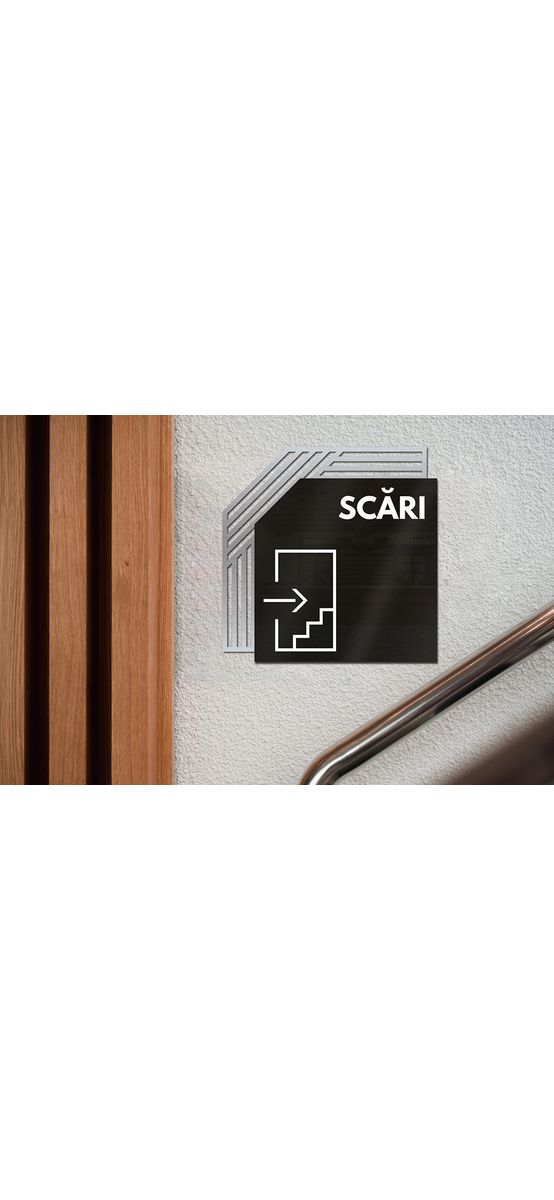 Plăcuță personalizată cu print UV ideală pentru firme, birouri, unități de cazare sau instituții