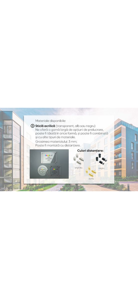 Plăcuțe de semnalizare personalizate pentru clădiri rezidențiale și scări de bloc: plăcuțe de semnalizare printate sau gravate